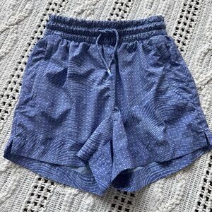 Athleta Blue Casual Shorts with Elastic Waistband